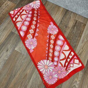 Adrienne Landau Studio Women's Silk Floral‎ Print Rectangle Scarf Wrap Headband